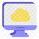 Cloud System Database Online Icon