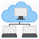 Cloud System Network Cloud Connected Devices Cloud Network Icon