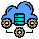 Technology Cloud System Online Icon