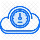 Cloud Tachometer Cloud Geschwindigkeit Laden Symbol