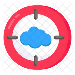 Cloud Target  Icon