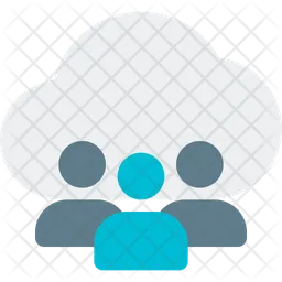 Cloud Team User  Icon