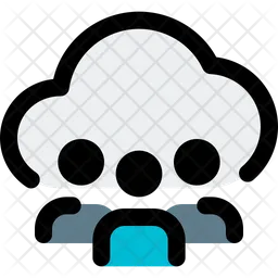 Cloud Team User  Icon