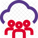 Cloud Team User  Icon