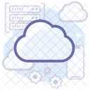 Cloud-Technologie  Symbol