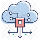 Cloud Technologie Cloud Computing Datenubertragung Symbol