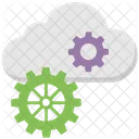 Cloud Technology Gears Icon