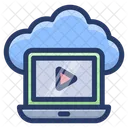 Cloud Video Streaming Cloud Technology Cloud Computing Icon
