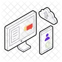 Cloud Technology Big Data Cloud Computing Icon