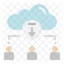 Téléchargement en nuage  Icône