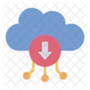 Telechargement Dans Le Cloud Telechargement Synchronisation Des Donnees Icône