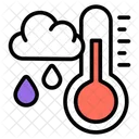 Cloud Raining Rainfall Cloud Temperature Icon
