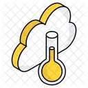 Cloud Thermometer  Icon