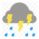 Cloud Thunder Storm Weather Icon