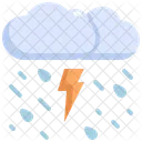 Thunder Cloud Rain Icon
