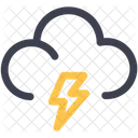 Cloud Thunder Lighting Shower Thunderstorm Icon
