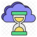 Cloud Time Data Storage Time Time Limit Storage Icon