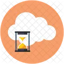 Cloud Hourglass Interval Icon