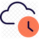 Cloud Timer Cloud Hourglass Sand Clock Icon