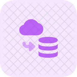 Cloud To Database  Icon