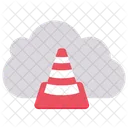 Cloud Traffic Cone  Icon