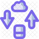 Cloud Network Smartphone Icon