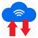 Cloud Transfer Cloud Server Arrows Icon