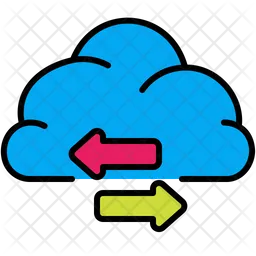 Cloud Transfer  Icon