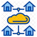 Cloud Tranmit Work At Home Office Connection Icon