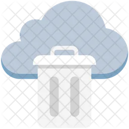 Cloud Trash  Icon