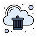 Cloud Trash Bin Icon