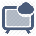 Cloud Tv Cloud Computing Retro Tv Icon