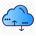 Cloud Ubertragung Cloud Austausch Cloud Symbol