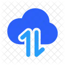 Cloud-Übertragungsdaten  Symbol