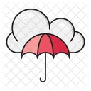 Umbrella Protection Cloud Icon