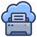 Cloud und Fax  Symbol