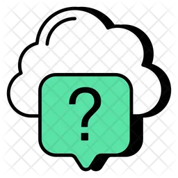 Cloud Unknown Chat  Icon
