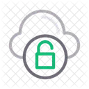 Unlock Cloud Database Icon