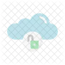 Cloud Unlocked Unsecure Cloud Service Icon