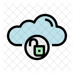 Cloud unlocked  Icon