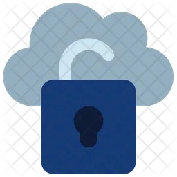 Cloud Unsecure  Icon