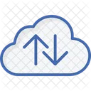 Cloud Up Down Arrow Icon