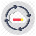 Cloud Update Cloud Upgrade Cloud Neuladen Symbol