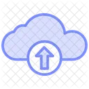 Cloud Upload Duotone Line Icon Icon