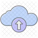 Cloud Upload Lineal Color Icon Icon