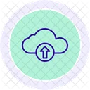 Cloud Upload Zeilensymbol Symbol