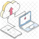 Cloud Upload Laptop Cloud Cloud Service Icon