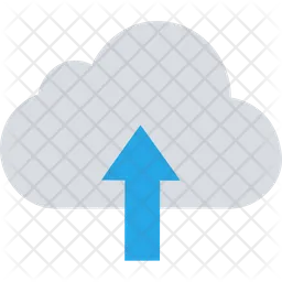 Hochladen in die Cloud  Symbol