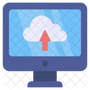 Hochladen in die Cloud  Symbol