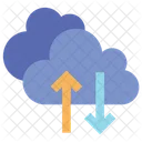 Cloud Upload Cloud Download Cloud Hosting Icon